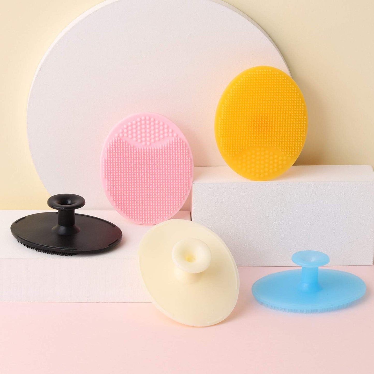 Blush Verve™ Silicone Facial Cleansing Scrubber Set – 10 Pack Deep Pore Exfoliating Face Brushes